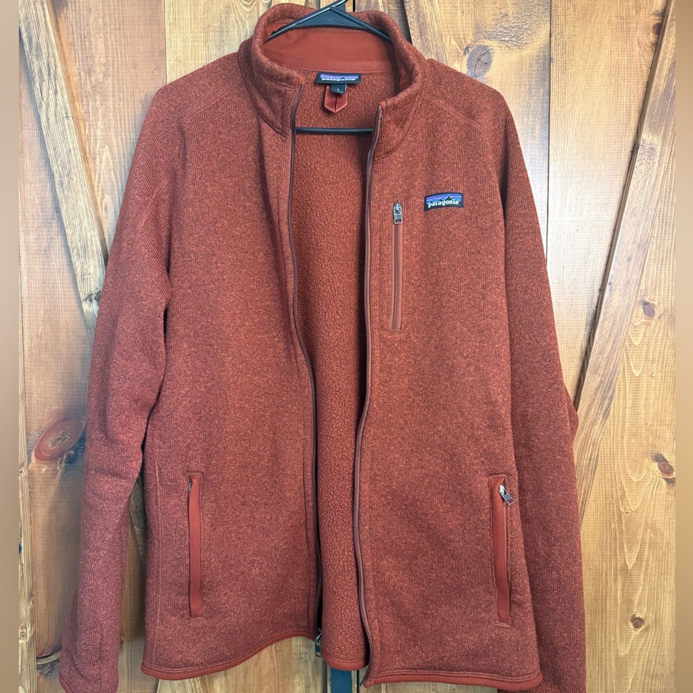 Patagonia Better Sweater Full Zip Barn Red Men’s L - Picture 2 of 8